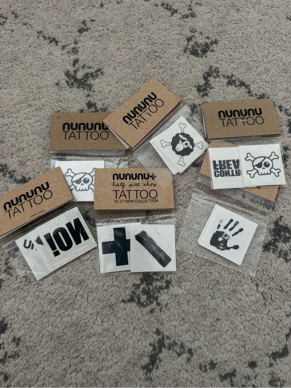 Nununu Temporary Monochrome Tattoos